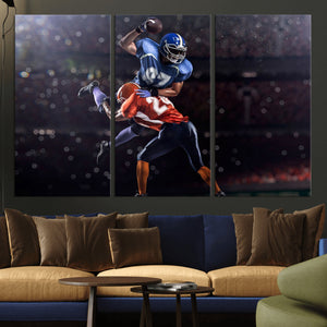 American Football Wall Art Canvas Print, Stadium Sport Wall