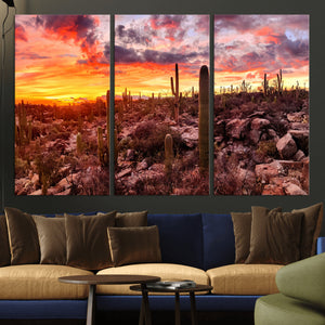 Arizona Desert Print, Western Cowboy Wall Art Print