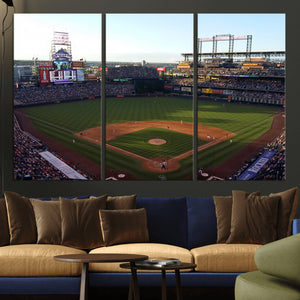 Colorado Rockies Coors Field Wall Art Canvas Print - MLB