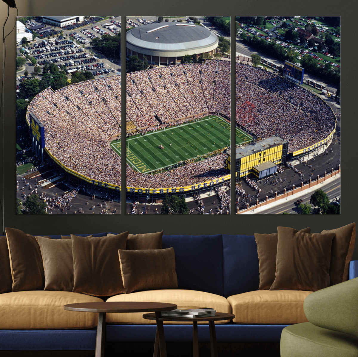 Michigan Wolverines Football Team Print - Ann Arbor Michigan