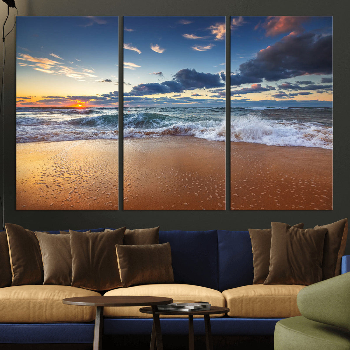 Beach Canvas Wall Art - Coastal Seascape Print for Living