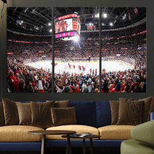 Amerant Bank Arena Wall Art Canvas Print - Basketball Arena