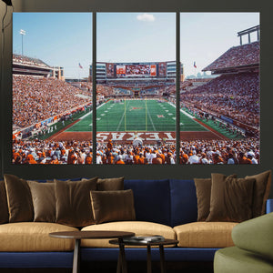 Framed Texas Memorial Stadium Canvas, University of Texas