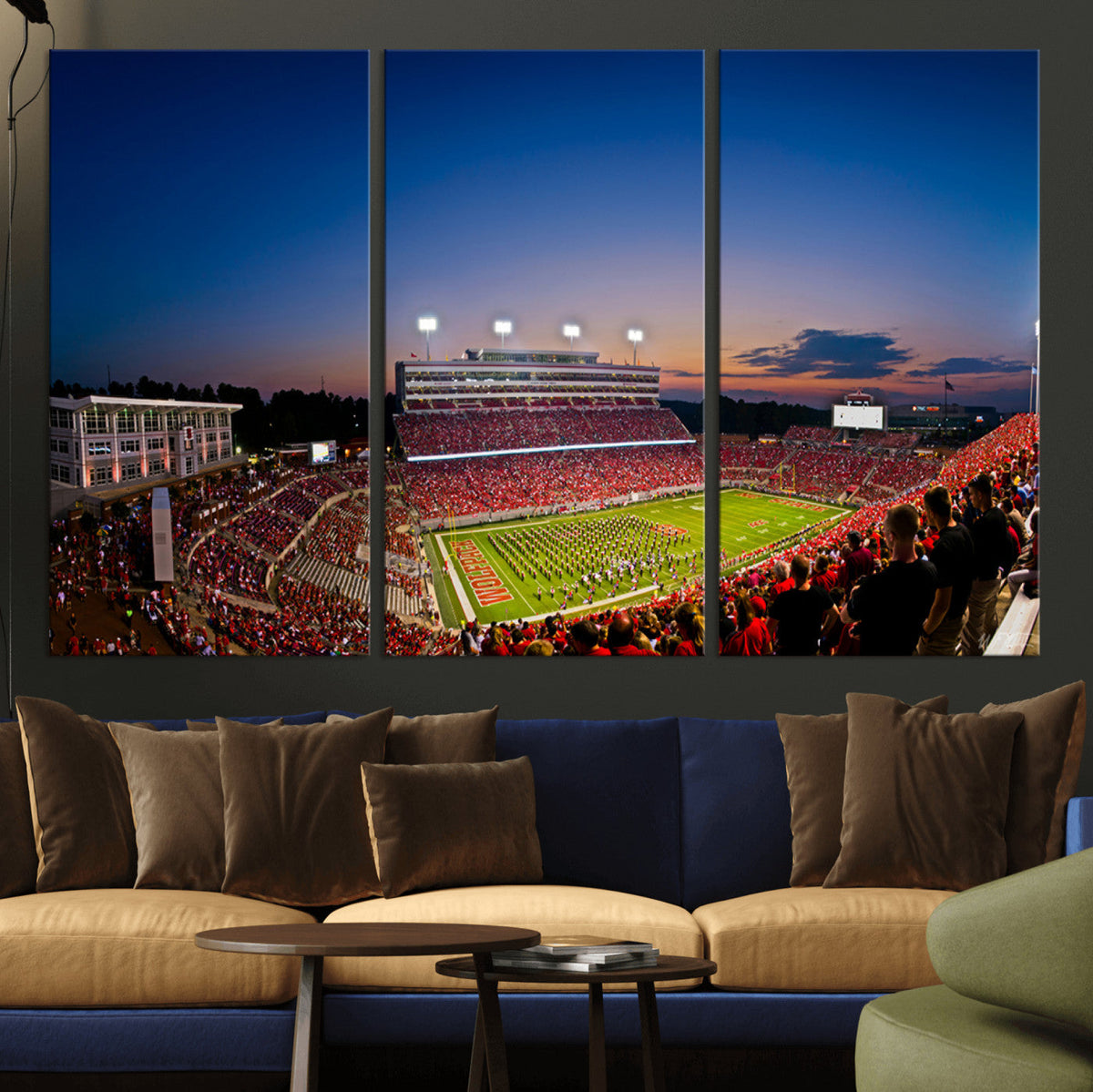 Wolfpack Football Team Wall Art Print - Raleigh