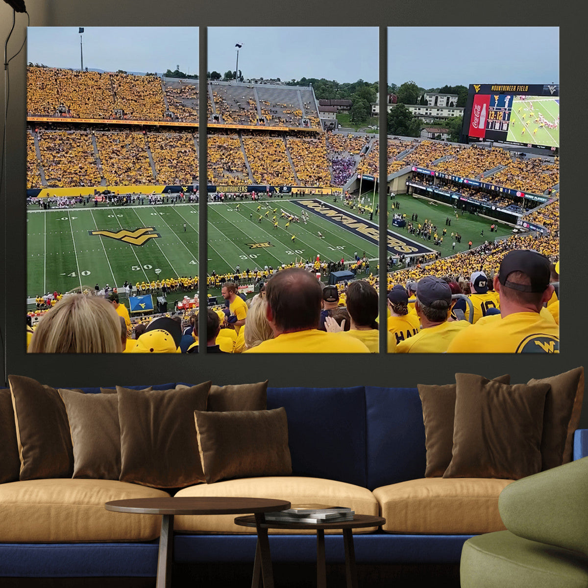 Puskar Stadium Canvas Print Wall Art - Morgantown Print -