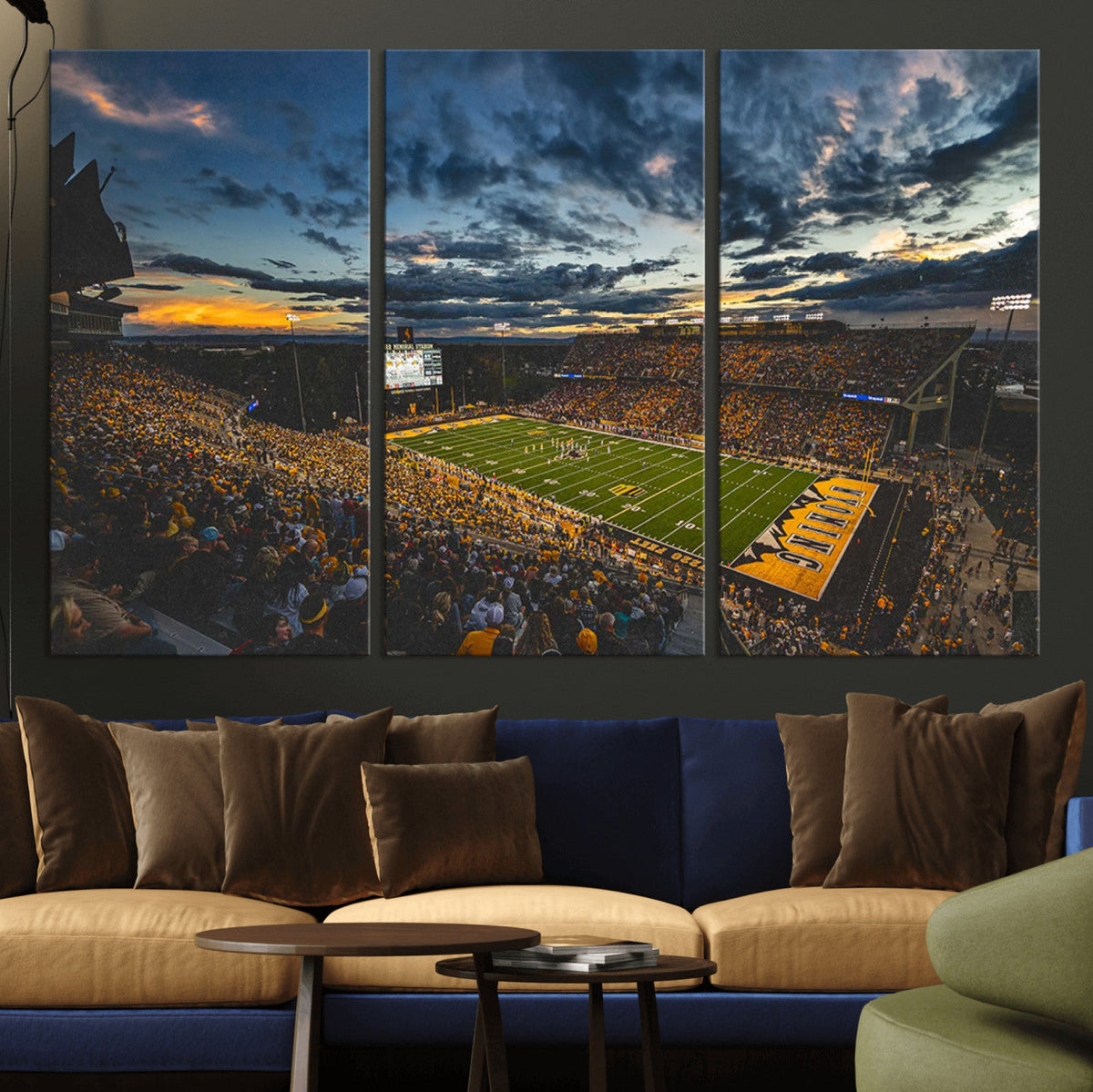 University of Wyoming Cowboys Football Team Print - Laramie