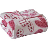 Ultra Plush Mothers Day Valentine's Day Heart-Themed Throw Blanket – Soft, Cozy, and Luxurious Fleece, 50" x 60"