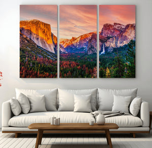 Yosemite Nal Park Wall Art Landscape Canvas Print El Capitan