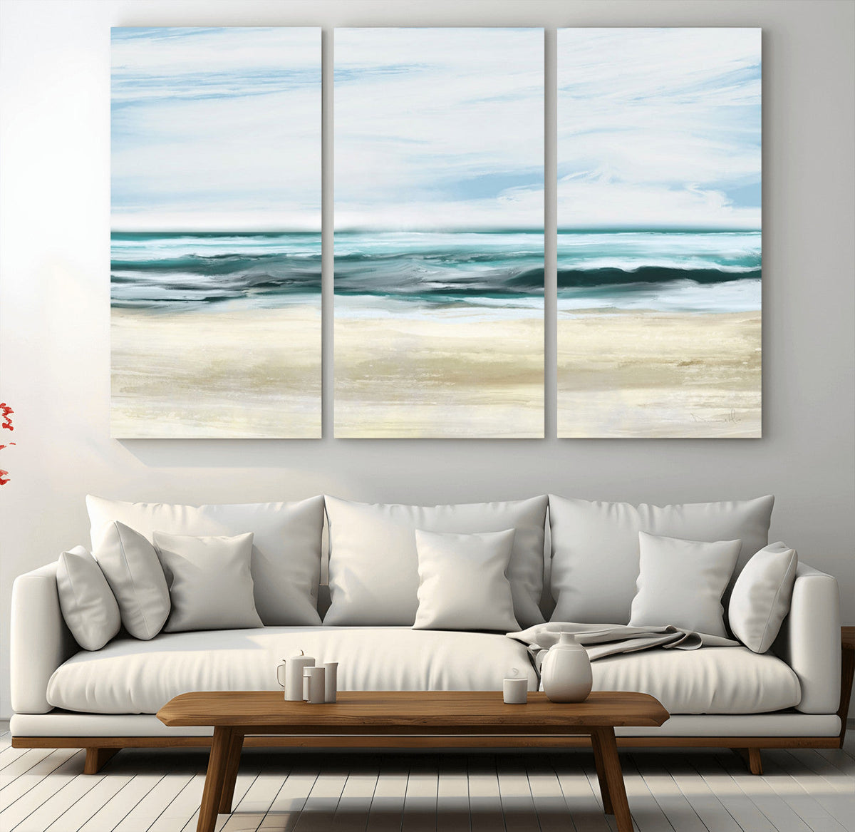 Ocean Abstract Wall Art Canvas Print