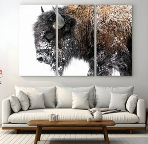 American Bison Wall Art Print – Majestic Buffalo Canvas