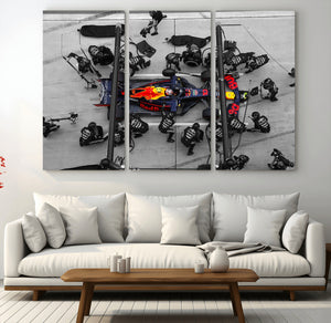 RedBull Formula 1 Canvas Wall Art Print