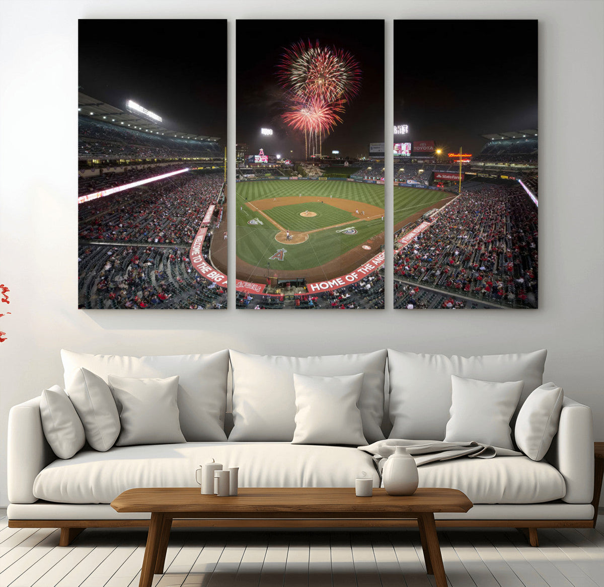 Fireworks at Angel Stadium – Los Angeles Angels Canvas
