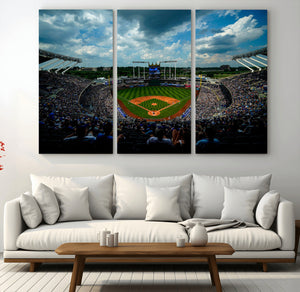 3-Panel Kauffman Stadium Wall Art Print | Large Kansas City