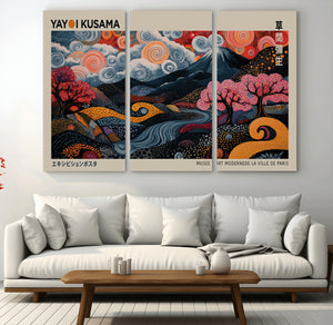 Modern Japanese Wall Art Canvas Print – Framed Contemporary