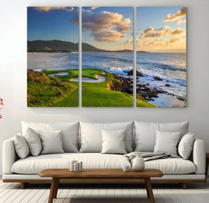 Pebble Beach Golf Links Wall Art Canvas Print – Iconic
