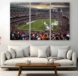 Chicago Bears Soldiers Field Wall Art Canvas Print – Framed