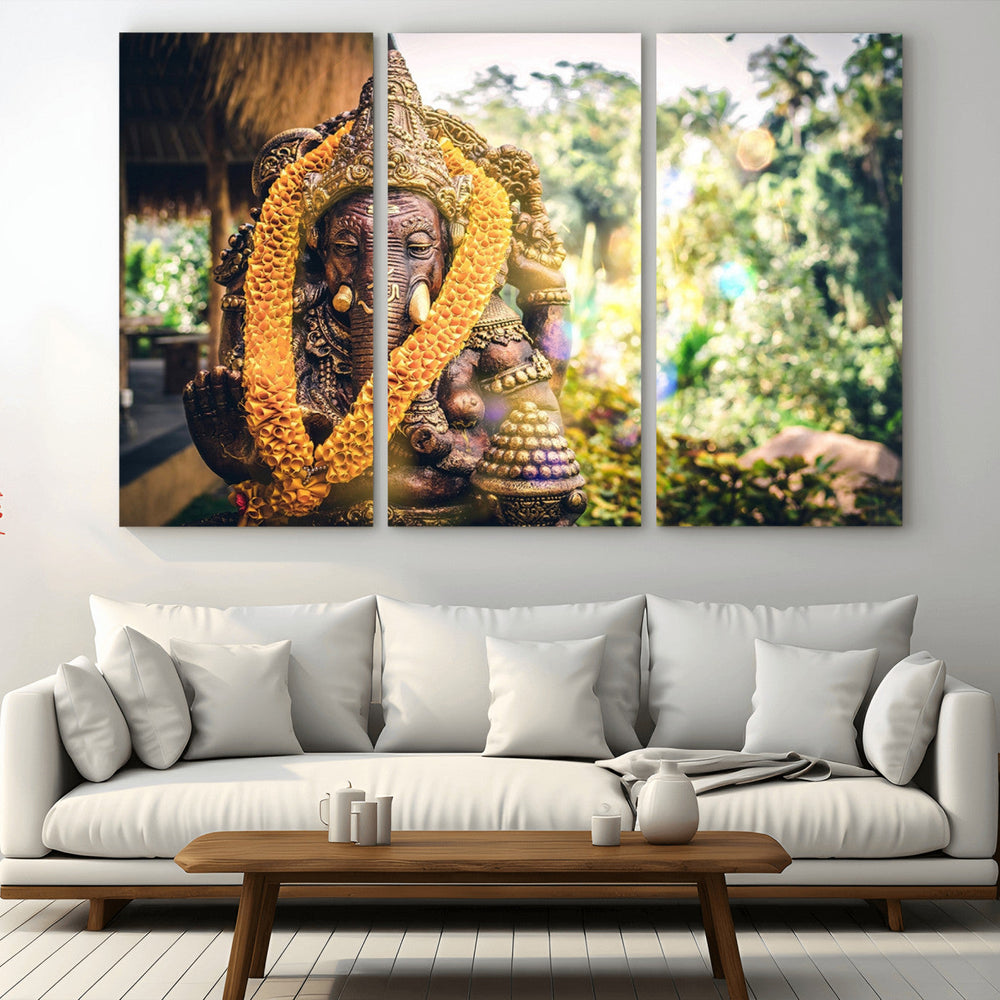 Hinduism Statue Wall Art Canvas Print