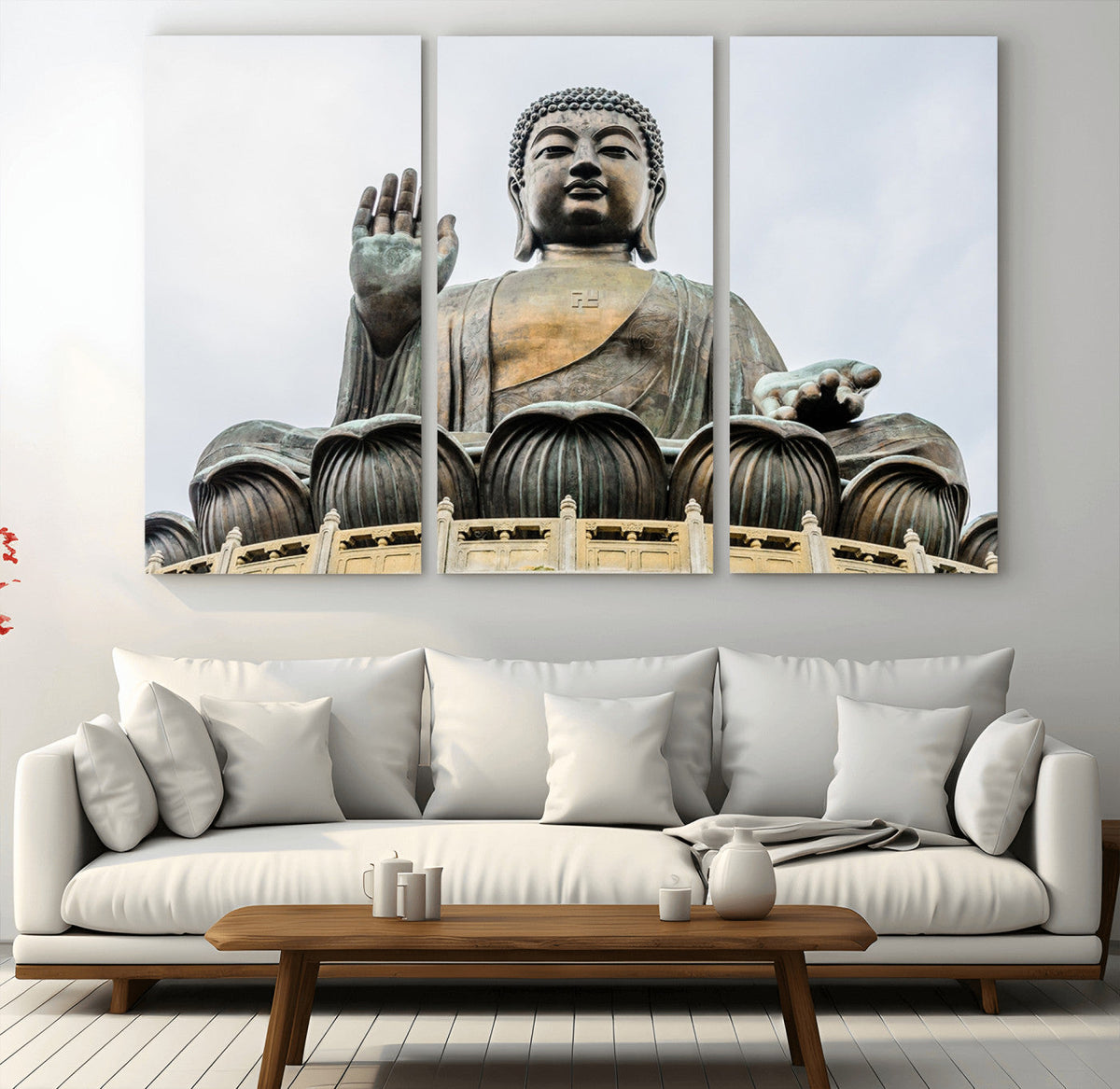 Buddha Statue Wall Art Canvas Print