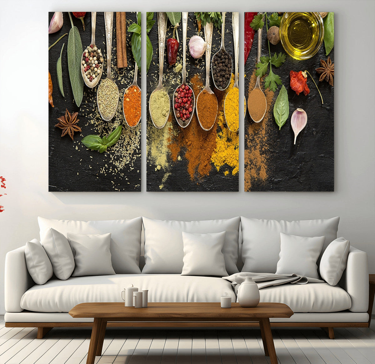 Kitchen Spice Wall Art Canvas Print