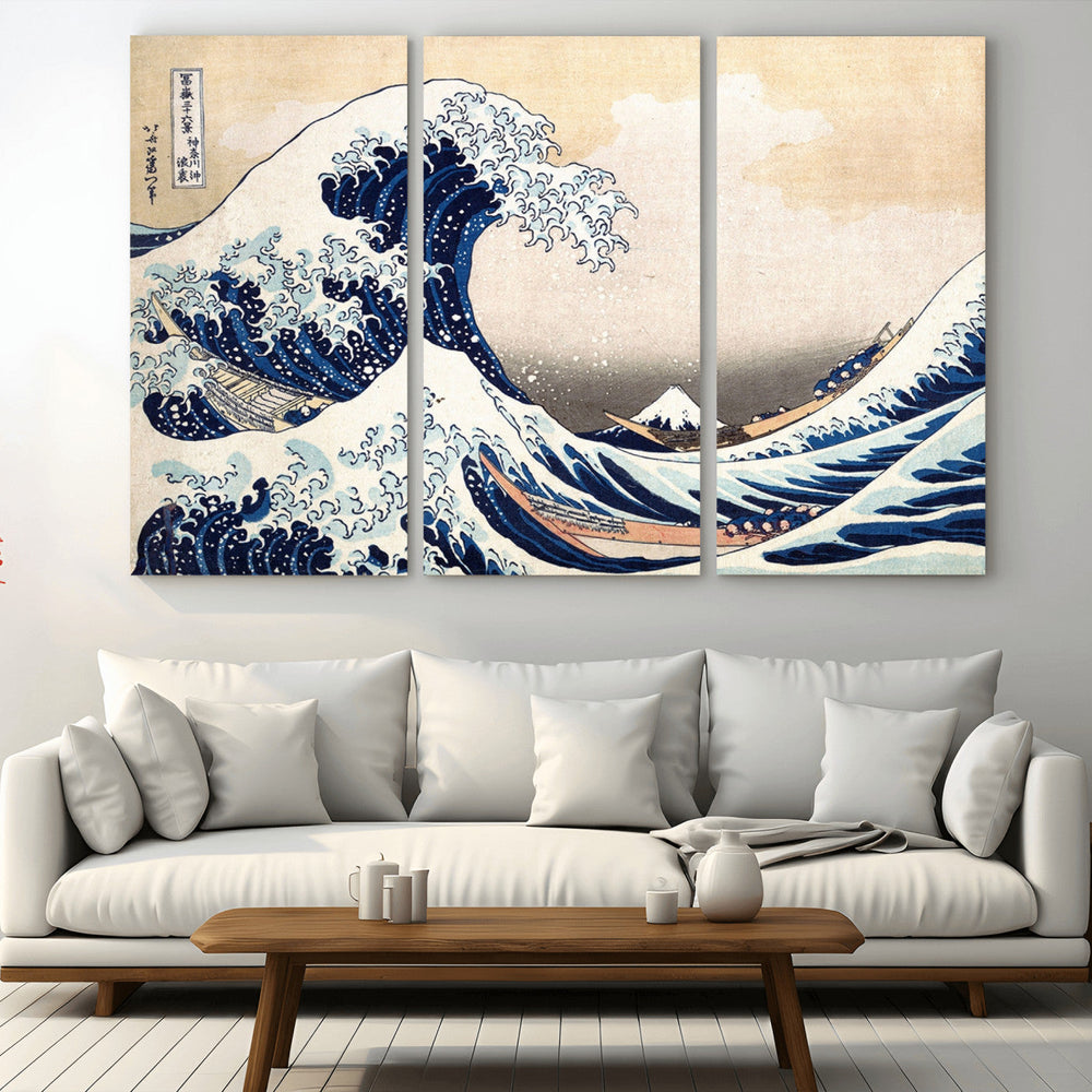 Hokusai: The Breaking Wave off Kanagawa Canvas Print