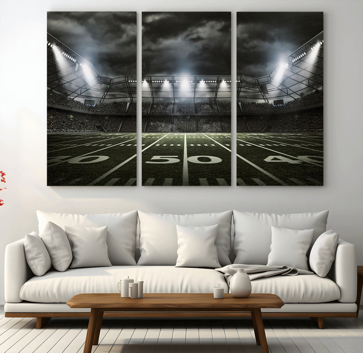American Football Stadium Wall Art Canvas Print, Stadium