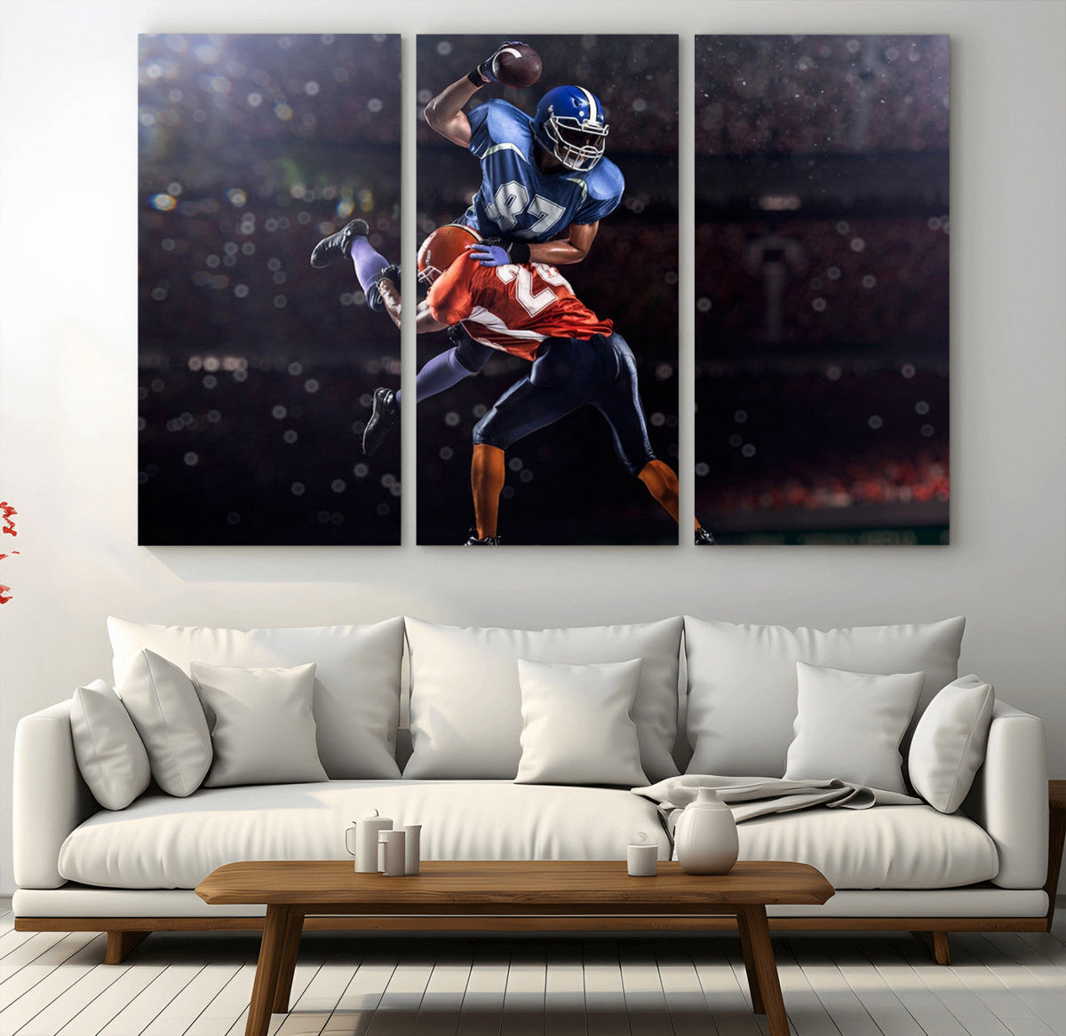 American Football Wall Art Canvas Print, Stadium Sport Wall