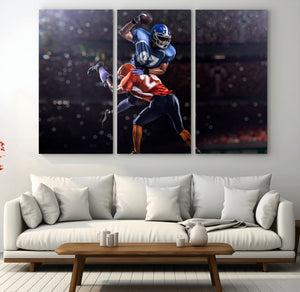 American Football Wall Art Canvas Print, Stadium Sport Wall