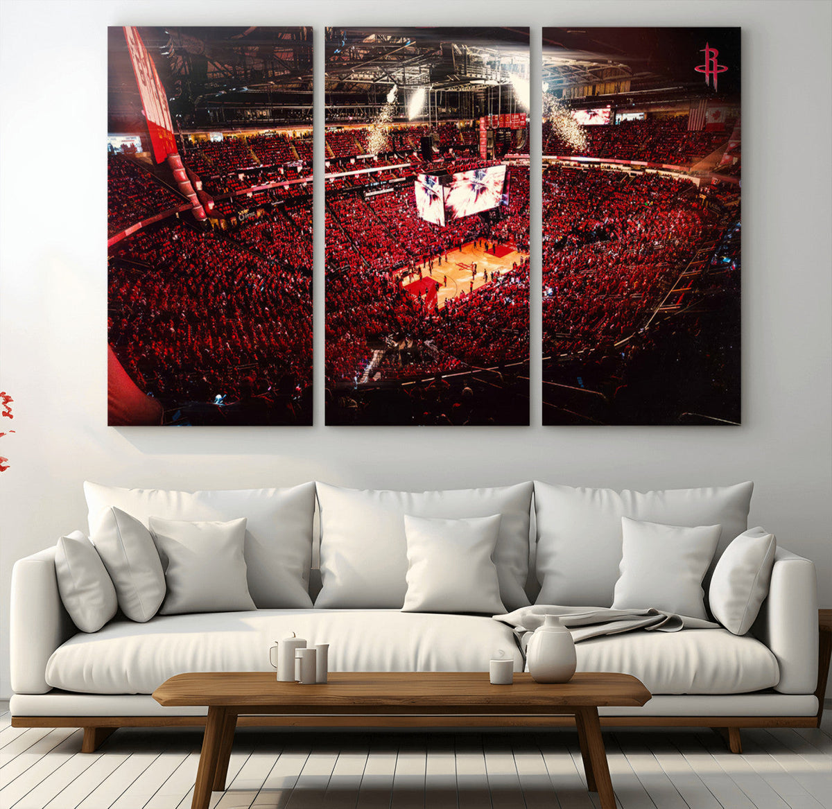 Houston Rockets Basketball Team Print Canvas- Houston Toyota