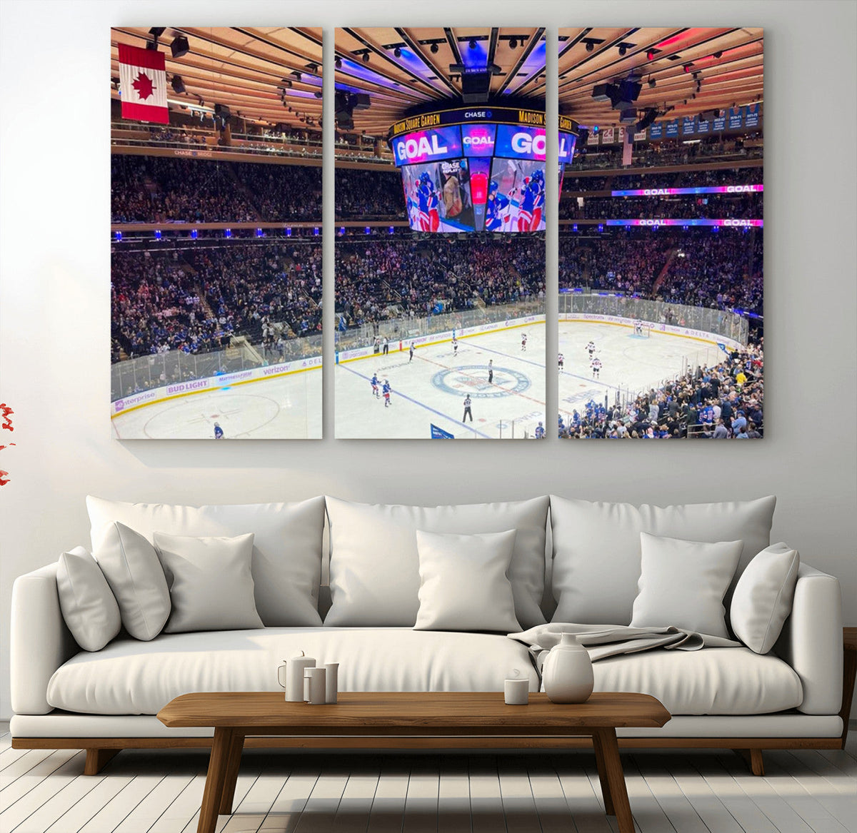 Madison New York Rangers Hockey Stadium Wall Art Canvas