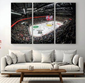 Vaudoise Lausanne Ice Hockey Arena Stadium Wall Art Canvas,