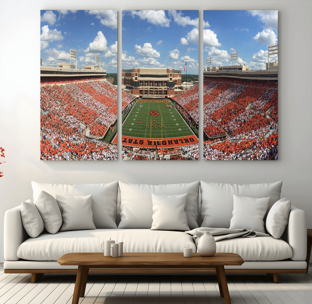Oklahoma State Cowboys Football Team Print - Stillwater
