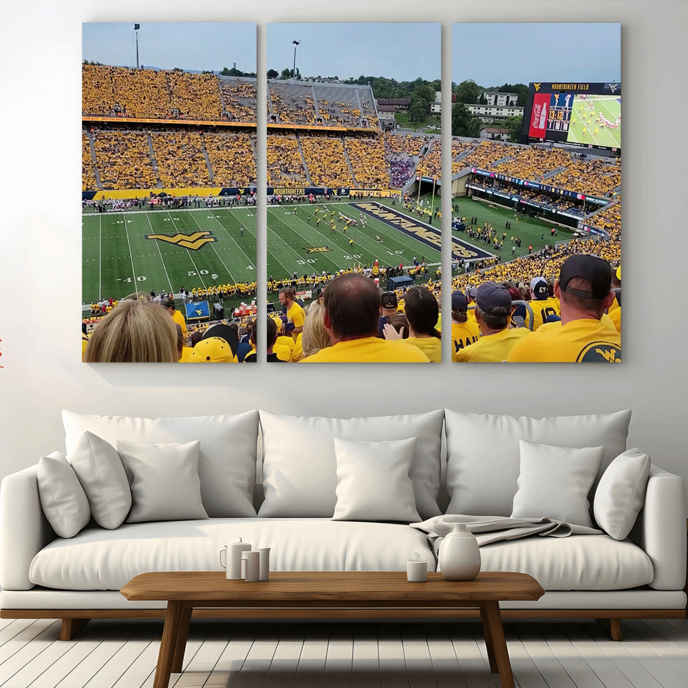 Puskar Stadium Canvas Print Wall Art - Morgantown Print -