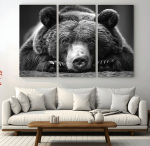 Resting Grizzly 399 Bear Canvas Print | Ready to Hang Wall