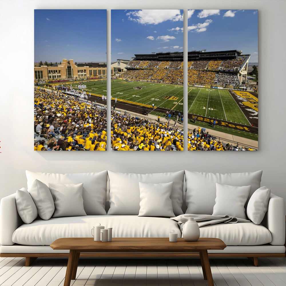 University of Wyoming Cowboys Football Team Print - Laramie