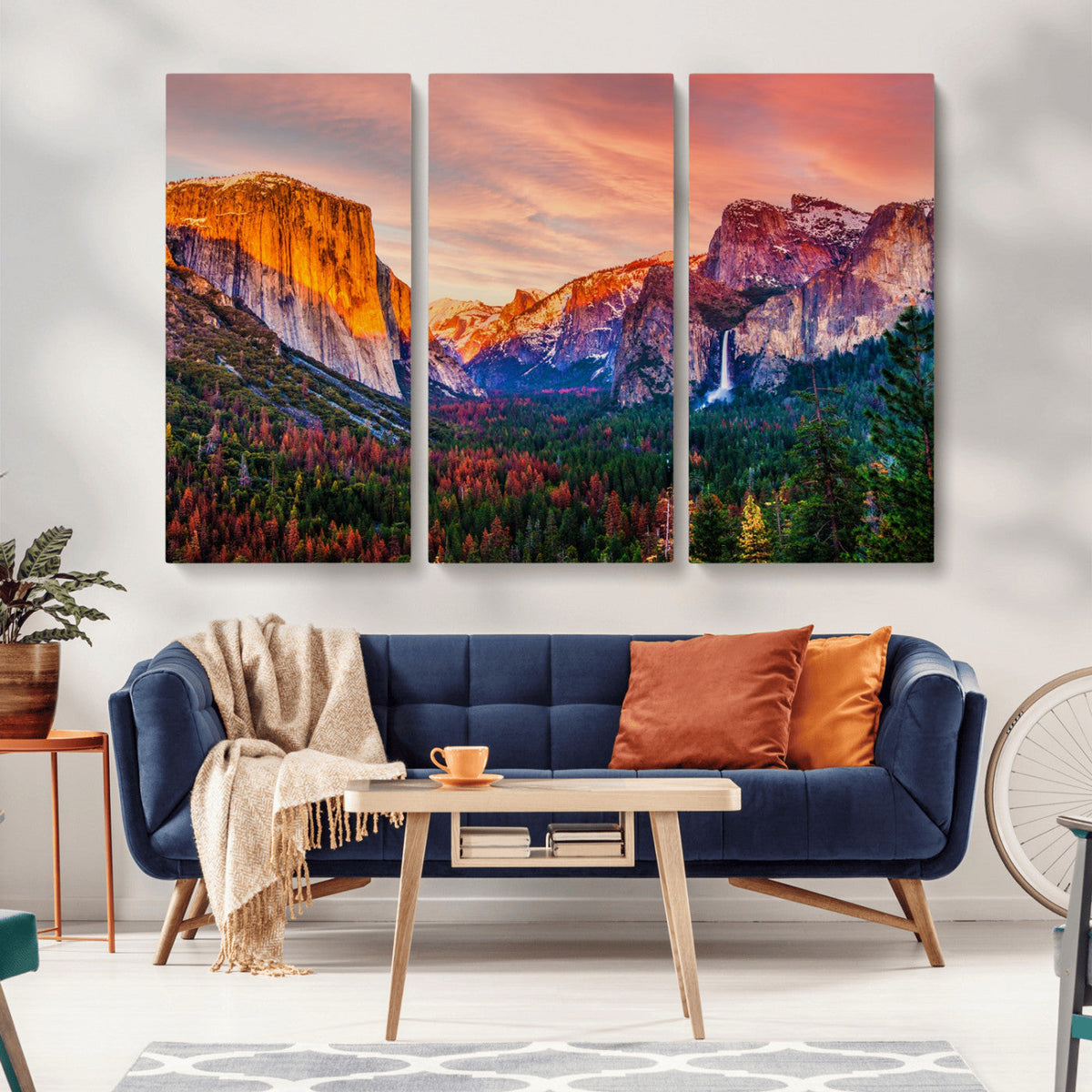 Yosemite Nal Park Wall Art Landscape Canvas Print El Capitan