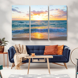 Coastal Wall Art - Vintage World Map Canvas Print with