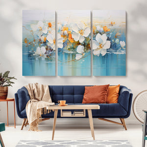 Abstract Flower Wall Art Canvas Print