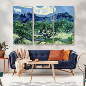 Olive Trees Van Gogh Wall Art Canvas Print