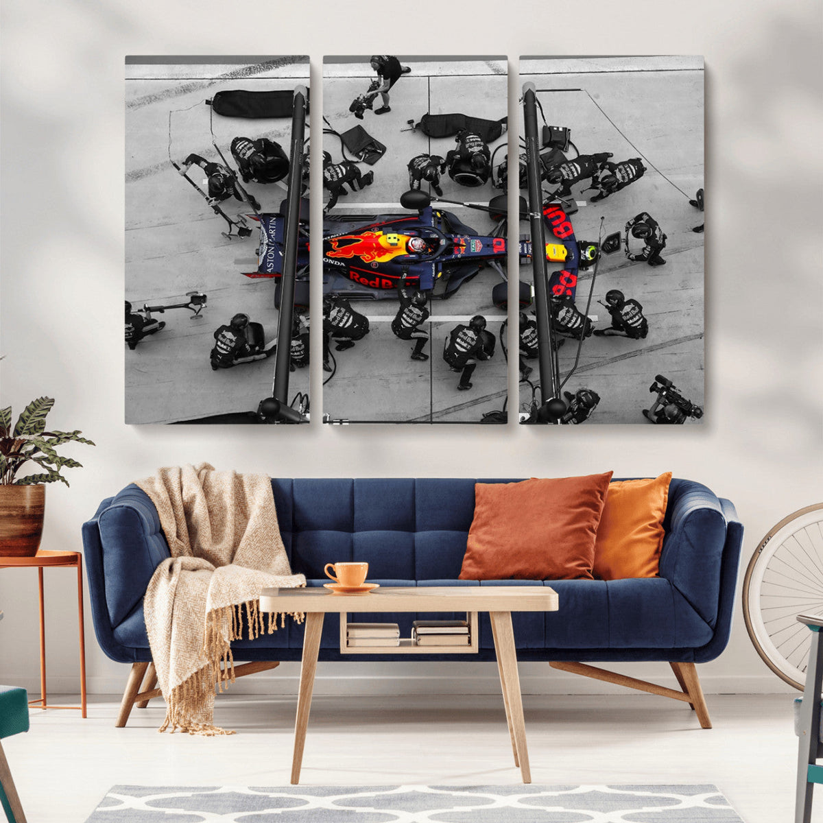 RedBull Formula 1 Canvas Wall Art Print