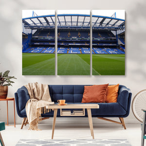 Chelsea FC Soccer Team Print - Stamford Bridge Stadium Wall