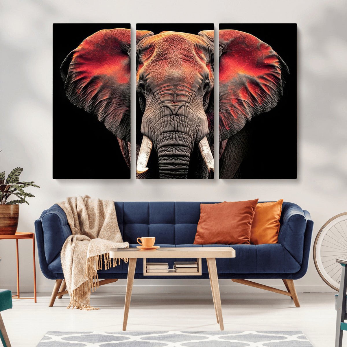 Elephant Wall Art Canvas Print