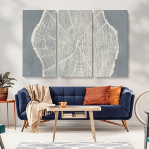 Abstract Tree Ring Wall Art Canvas Print – Nature-Inspired,