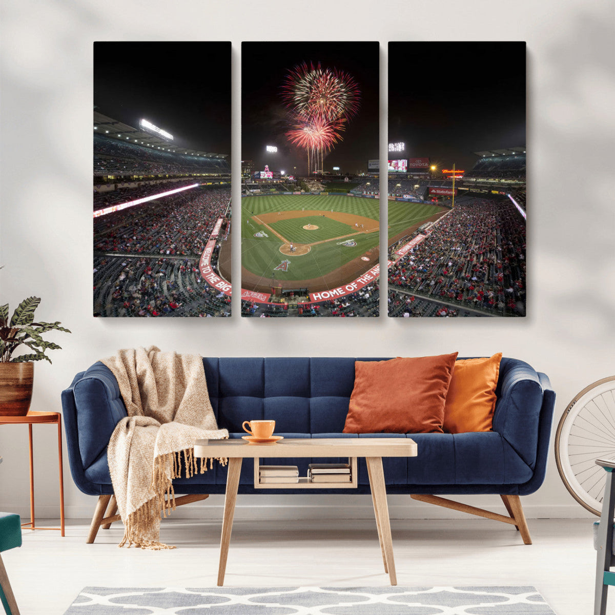 Fireworks at Angel Stadium – Los Angeles Angels Canvas