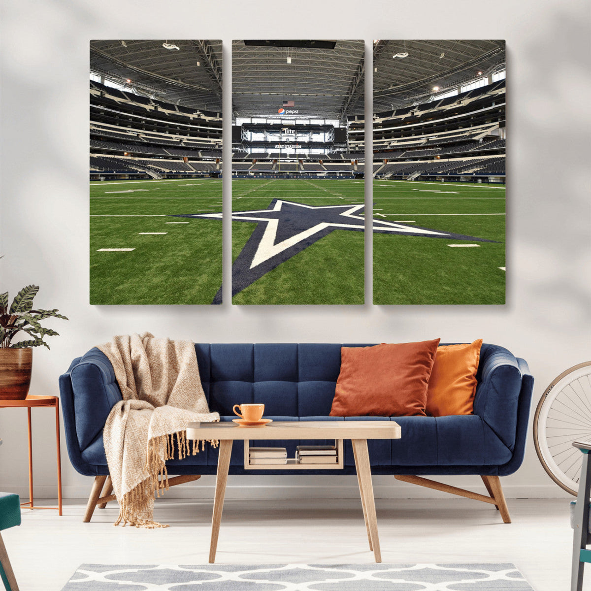 Dallas Cowboys Football Team Print - Arlington AT&T Stadium