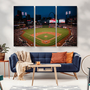 St. Louis Cardinals Baseball Team Print - Busch Stadium Wall