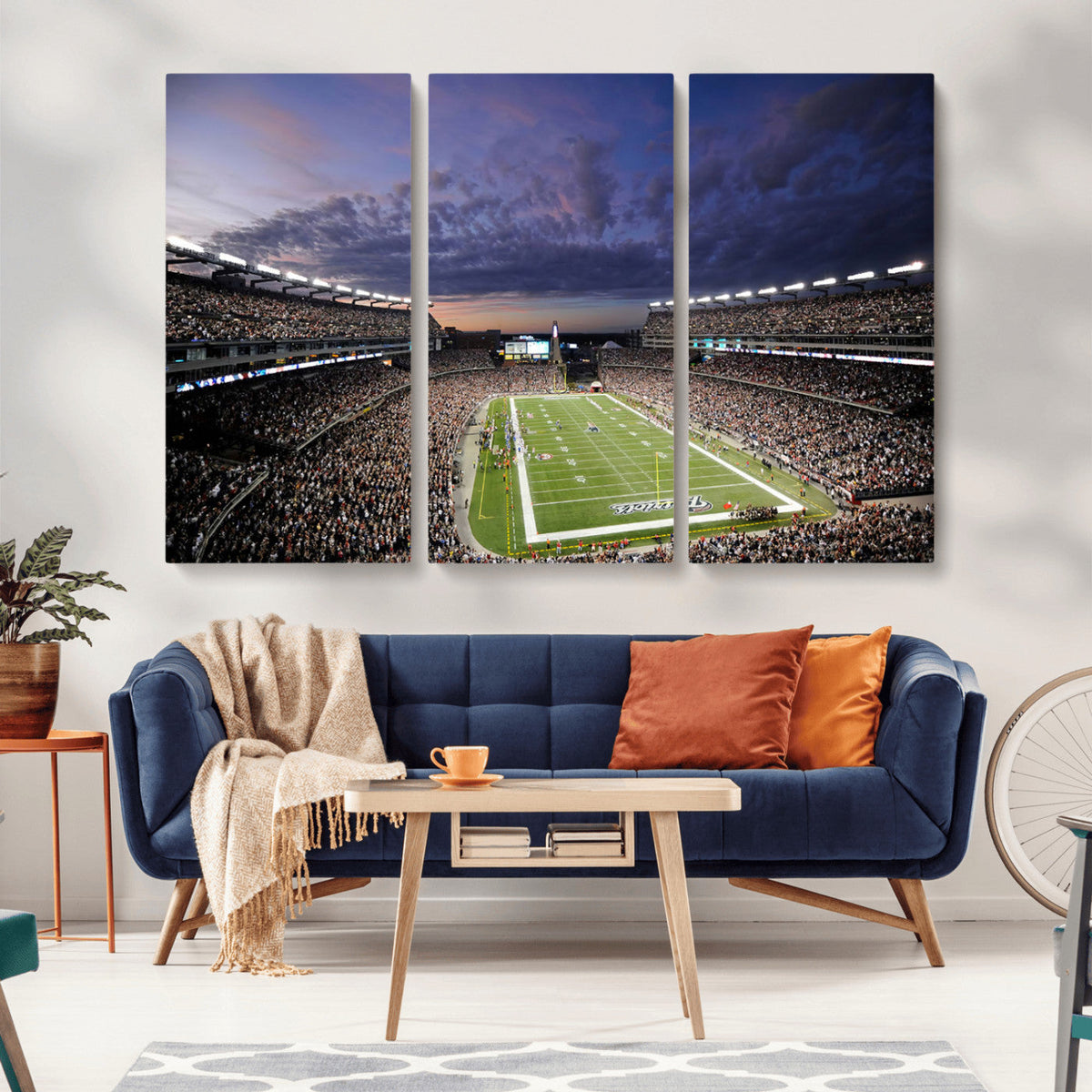 New England Patriots Football Team Print - Foxborough