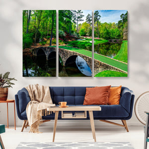 Augusta National Golf Club Wall Art - Panoramic Bridge &