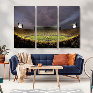 Michigan Wolverines Print - Michigan Stadium Wall Art Canvas
