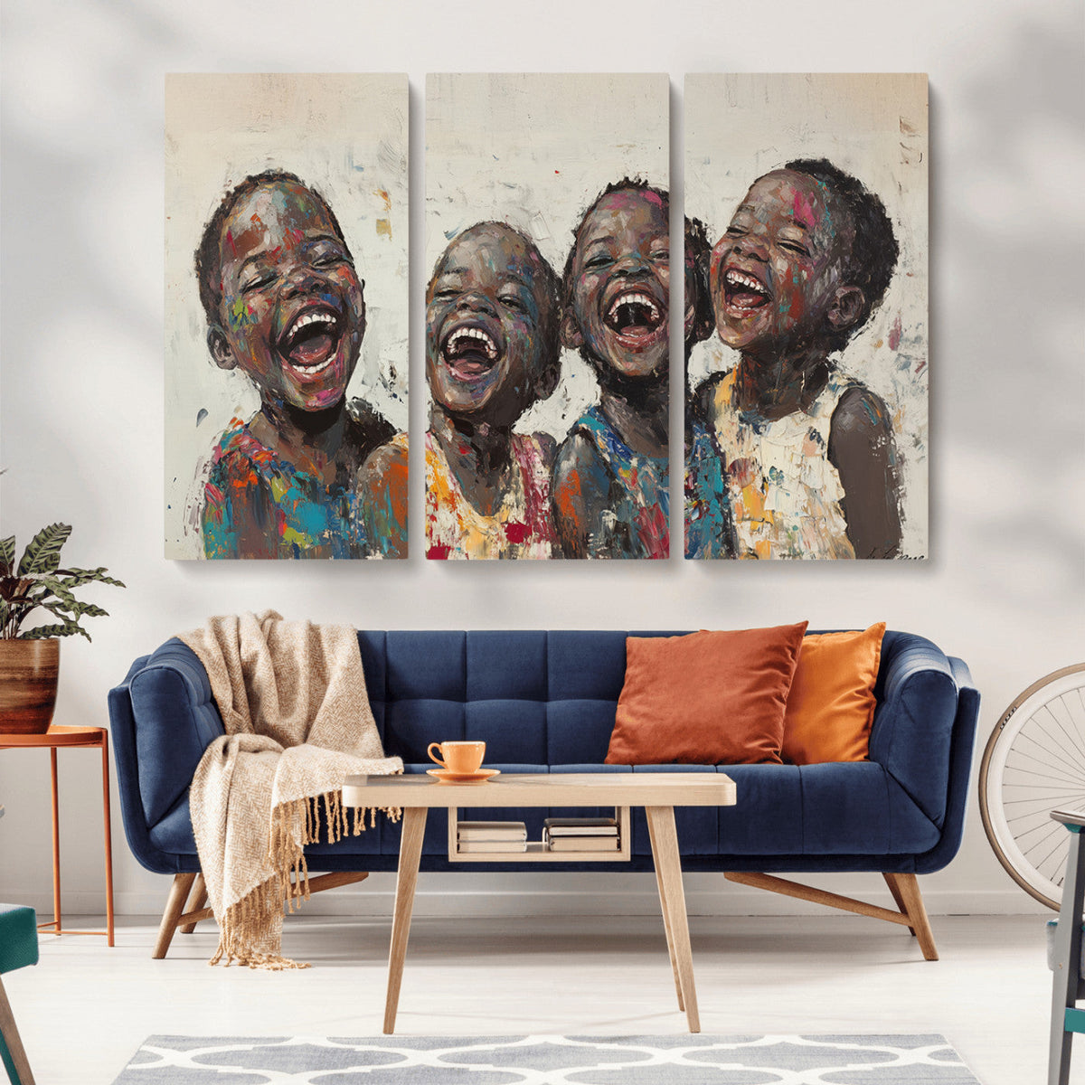 Shai Yossef Print - Joyful Childhood Canvas Wall Art -