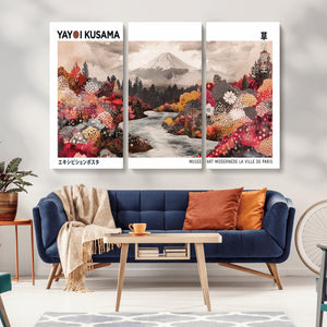 Modern Japanese Wall Art Canvas Print – Framed Abstract